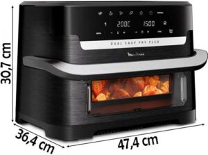 Combien mesure Moulinex Dual Easy Fry Flex EZ922BF0 ? Ses dimensions...